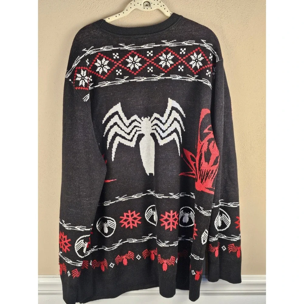 NWOT Our Universe Mens Marvel Venom Fair Isle Holiday Ugly Christmas Sweater 3XL